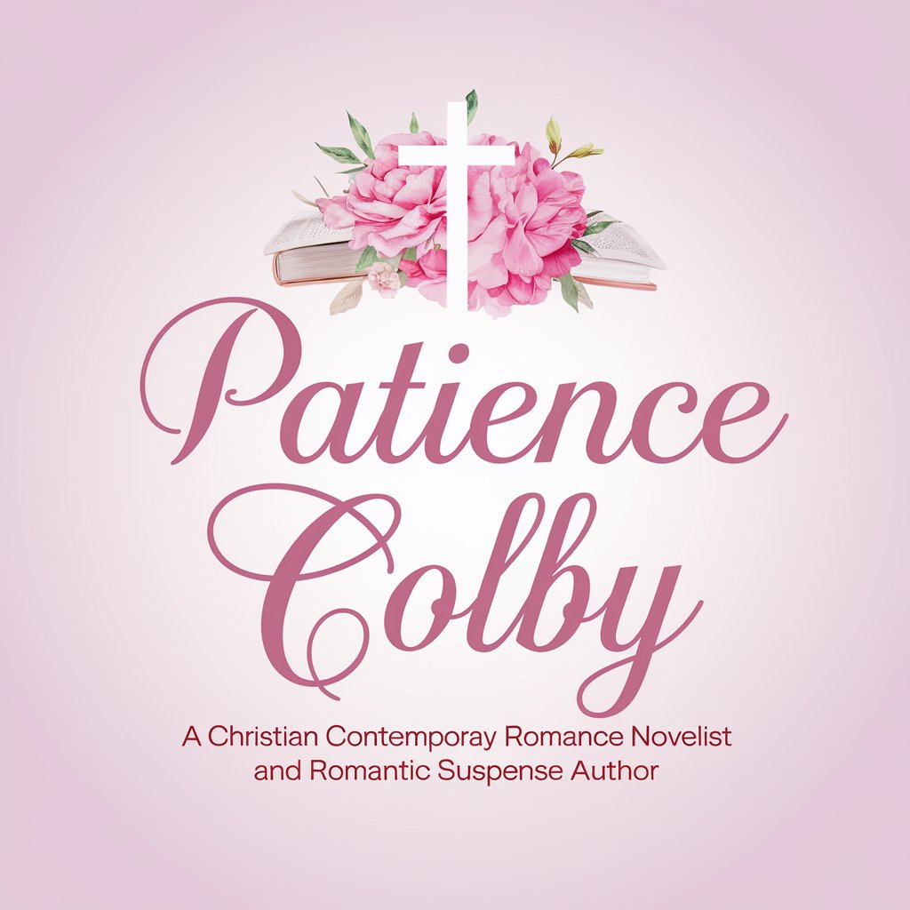 The name of the author, 
Patience Colby, in pretty font that also describes what genres they write.